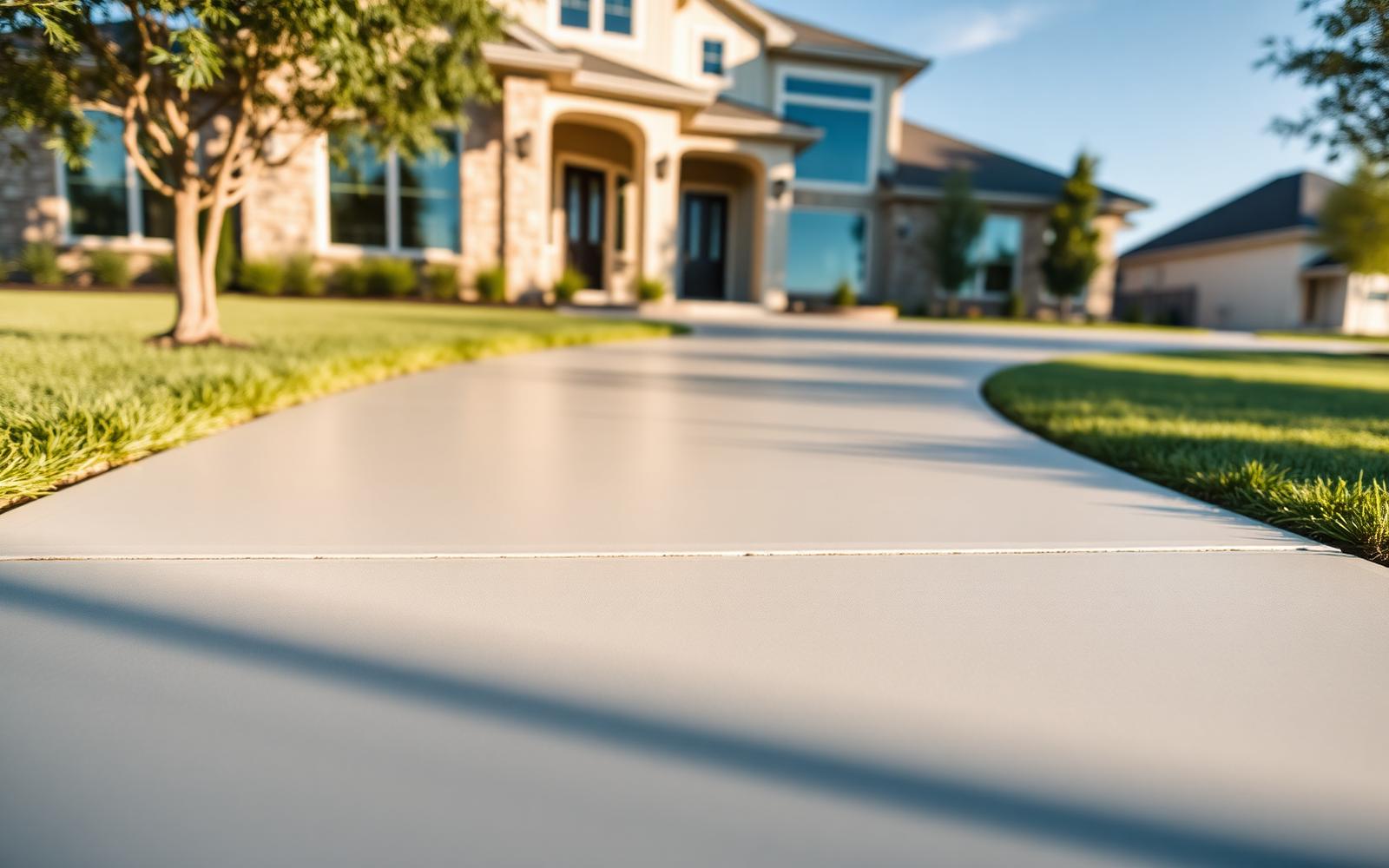 Concrete contractor completing a residential project in Abilene, Texas